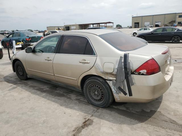 3HGCM56417G704000 - 2007 HONDA ACCORD LX BEIGE photo 2