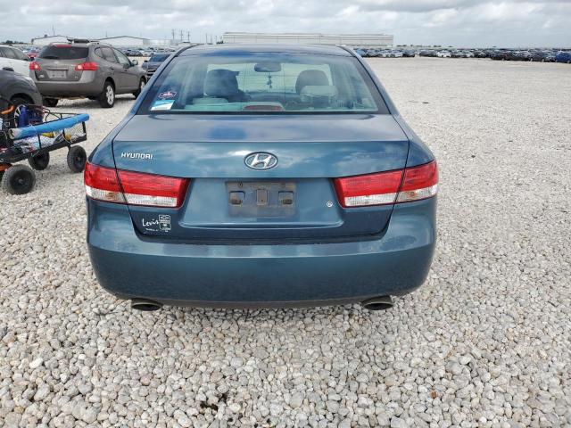 5NPEU46F96H057435 - 2006 HYUNDAI SONATA GLS BLUE photo 6