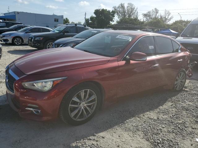 JN1BV7AP0EM674487 - 2014 INFINITI Q50 BASE Qırmızı foto 1