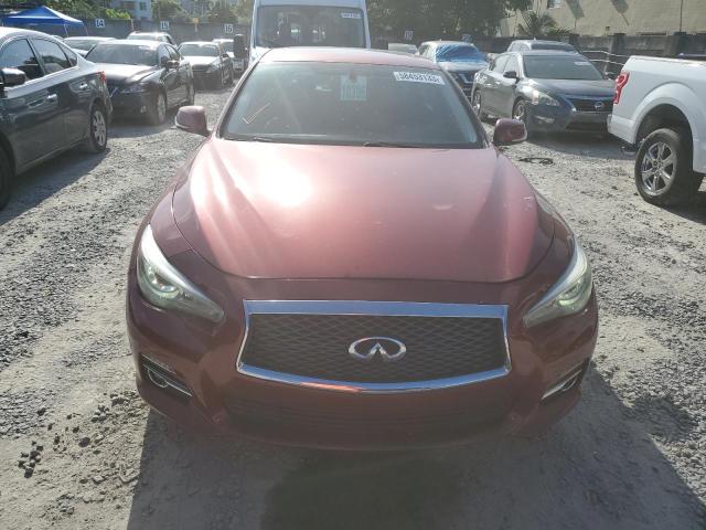 JN1BV7AP0EM674487 - 2014 INFINITI Q50 BASE RED photo 5