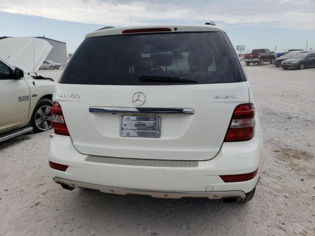 4JGBB8GB3BA733984 - 2011 MERCEDES-BENZ ML 350 4MATIC WHITE photo 6