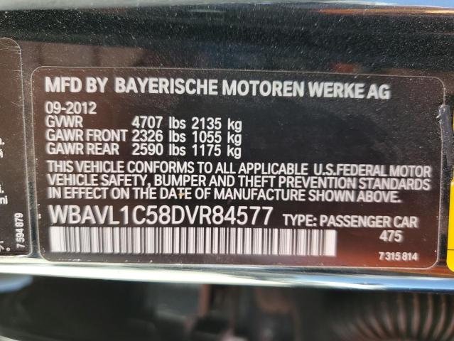 WBAVL1C58DVR84577 - 2013 BMW X1 XDRIVE28I BLACK photo 12