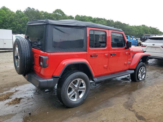 1C4HJXEN8MW630493 - 2021 JEEP WRANGLER U SAHARA RED photo 3