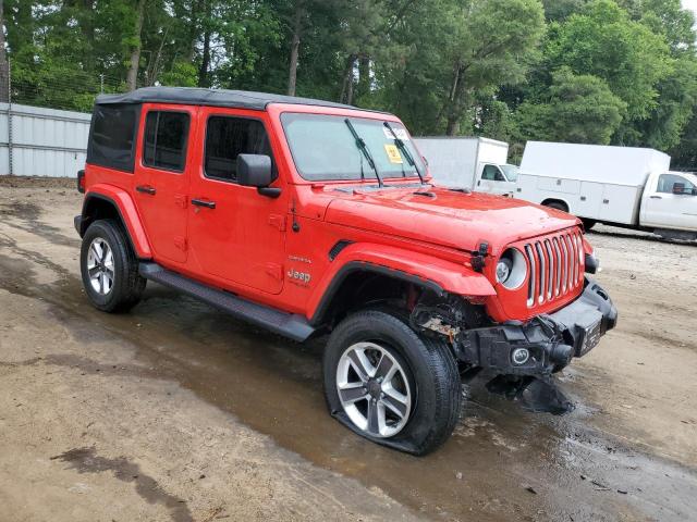 1C4HJXEN8MW630493 - 2021 JEEP WRANGLER U SAHARA RED photo 4