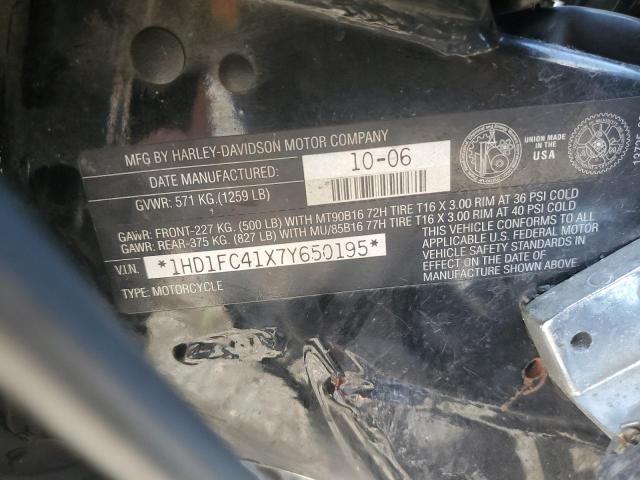 1HD1FC41X7Y650195 - 2007 HARLEY-DAVIDSON FLHTCUI 黑色 照片 9