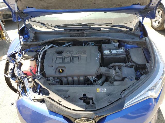 JTNKHMBX6K1030275 - 2019 TOYOTA C-HR XLE BLUE photo 11