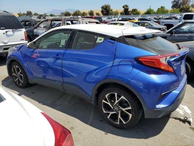 JTNKHMBX6K1030275 - 2019 TOYOTA C-HR XLE BLUE photo 2