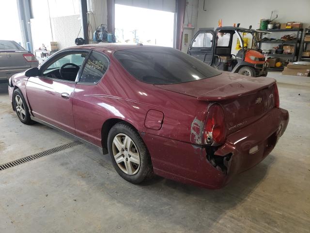 2G1WM15K469254011 - 2006 CHEVROLET MONTE CARL LT RED photo 3