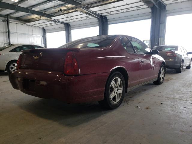 2G1WM15K469254011 - 2006 CHEVROLET MONTE CARL LT RED photo 4