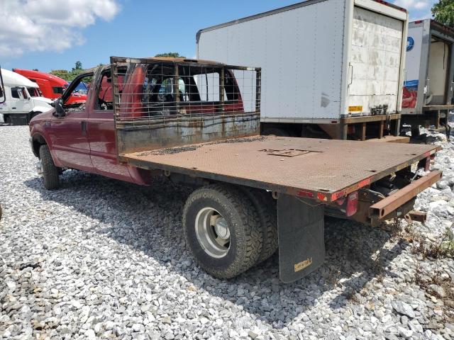 1FTWW33S51EC38244 - 2001 FORD F350 SUPER DUTY BURGUNDY photo 2