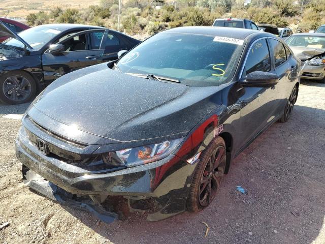 2HGFC2F81MH556072 - 2021 HONDA CIVIC SPORT BLACK photo 2