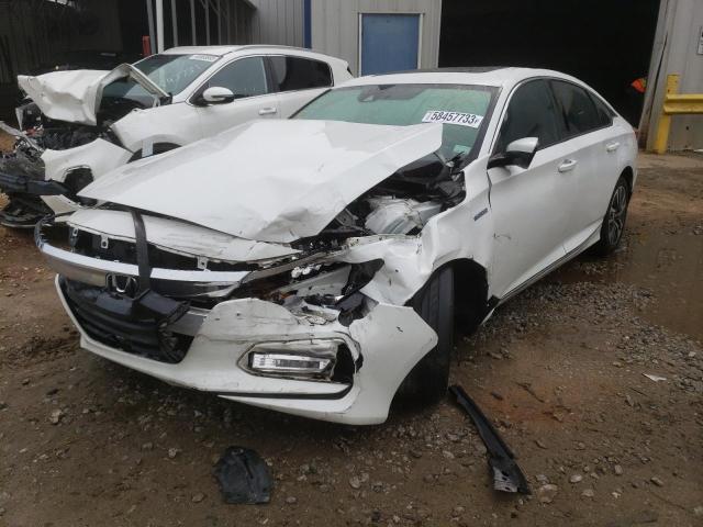 1HGCV3F47LA003990 - 2020 HONDA ACCORD HYBRID EX WHITE photo 1