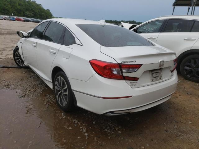 1HGCV3F47LA003990 - 2020 HONDA ACCORD HYBRID EX WHITE photo 2