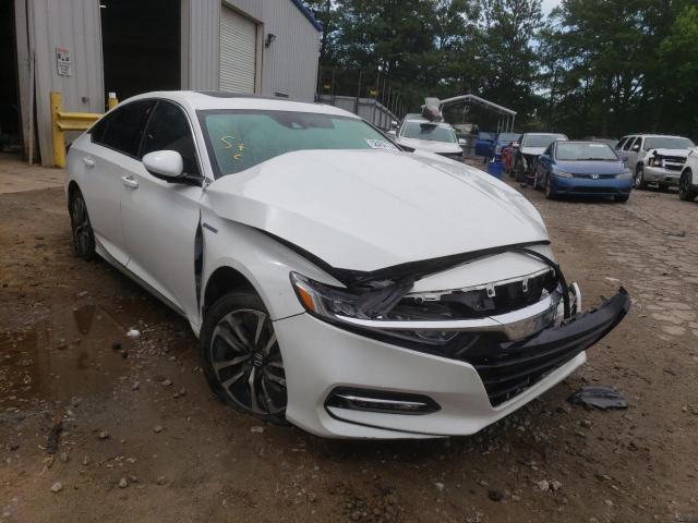 1HGCV3F47LA003990 - 2020 HONDA ACCORD HYBRID EX WHITE photo 4