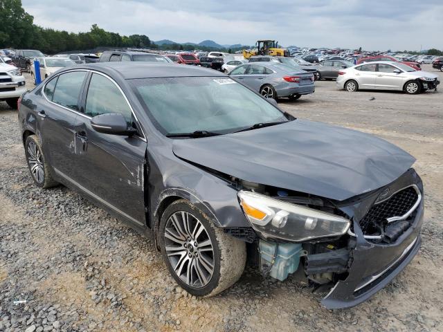 KNALN4D74E5125989 - 2014 KIA CADENZA PREMIUM GRAY photo 4