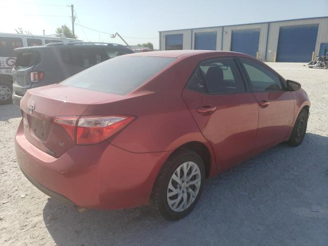 5YFBURHE2KP860931 - 2019 TOYOTA COROLLA L RED photo 3