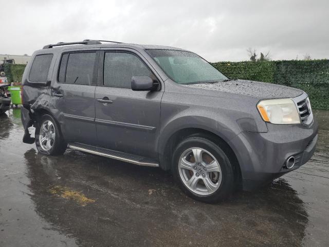 5FNYF3H55EB007005 - 2014 HONDA PILOT EXL GRAY photo 4