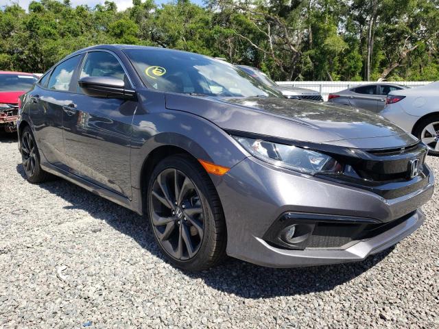 19XFC2F89KE037519 - 2019 HONDA CIVIC SPORT ნაცრისფერი ფოტო 4