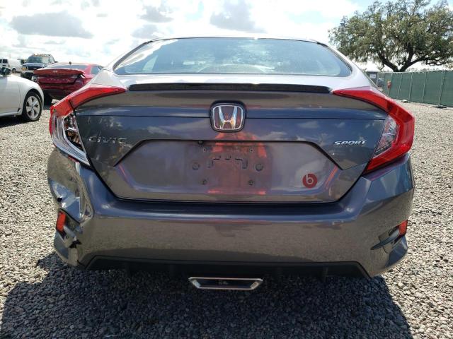 19XFC2F89KE037519 - 2019 HONDA CIVIC SPORT ნაცრისფერი ფოტო 6