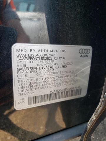 WA1KK78R59A037349 - 2009 AUDI Q5 3.2 BLACK photo 13