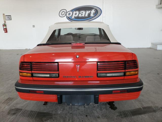 1G2JB34K5L7522179 - 1990 PONTIAC SUNBIRD LE RED photo 6