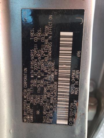 JTLKT324764058808 - 2006 TOYOTA SCION XB GRAY photo 13