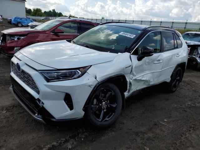 JTMEWRFV9KJ007344 - 2019 TOYOTA RAV4 XSE WHITE photo 1