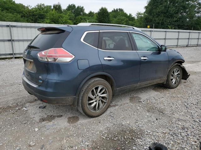 5N1AT2MT3EC770755 - 2014 NISSAN ROGUE S BLUE photo 3