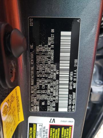 4T3BK3BB4CU067669 - 2012 TOYOTA VENZA LE GRAY photo 13