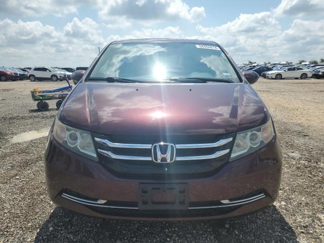 5FNRL5H63FB043889 - 2015 HONDA ODYSSEY EXL MAROON photo 5