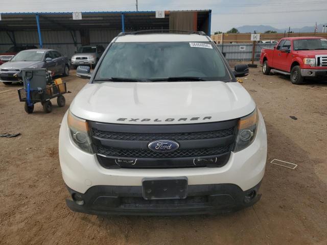 1FM5K8GT1DGB34524 - 2013 FORD EXPLORER SPORT WHITE photo 5