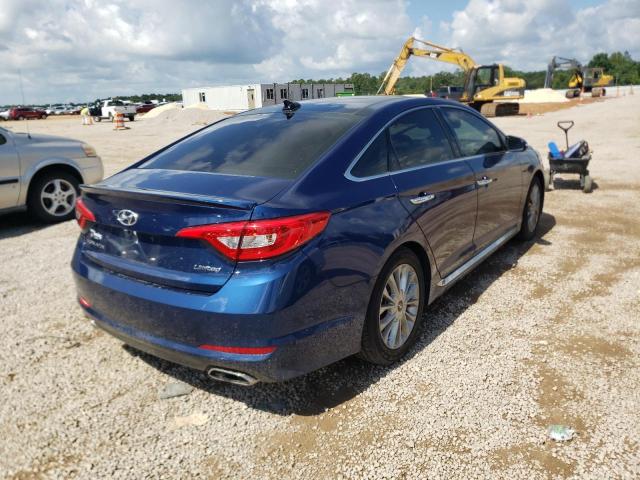 5NPE34AF1FH047251 - 2015 HYUNDAI SONATA SPORT BLUE photo 3