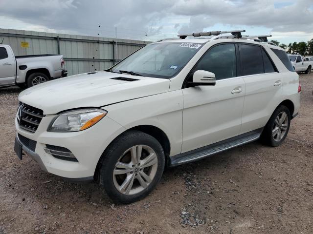 4JGDA5HB9DA145728 - 2013 MERCEDES-BENZ ML 350 4MATIC WHITE photo 1