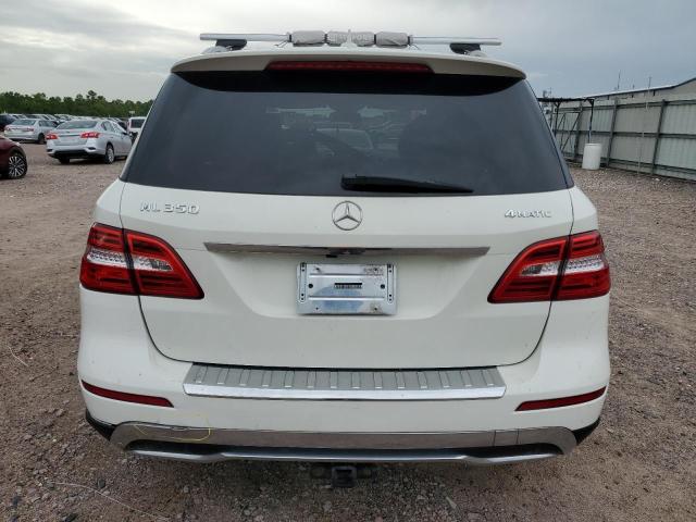 4JGDA5HB9DA145728 - 2013 MERCEDES-BENZ ML 350 4MATIC WHITE photo 6