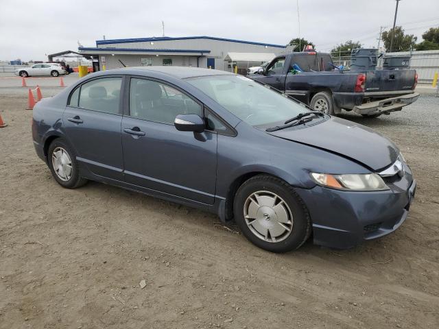 JHMFA36259S012811 - 2009 HONDA CIVIC HYBRID BLUE photo 4