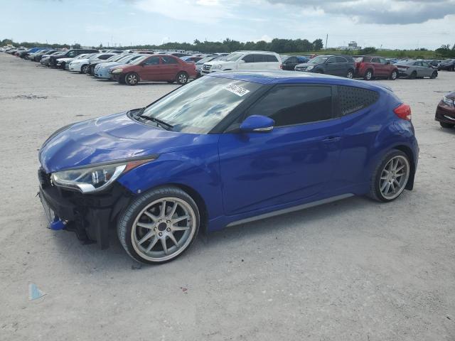 KMHTC6AE7DU097032 - 2013 HYUNDAI VELOSTER TURBO BLUE photo 1