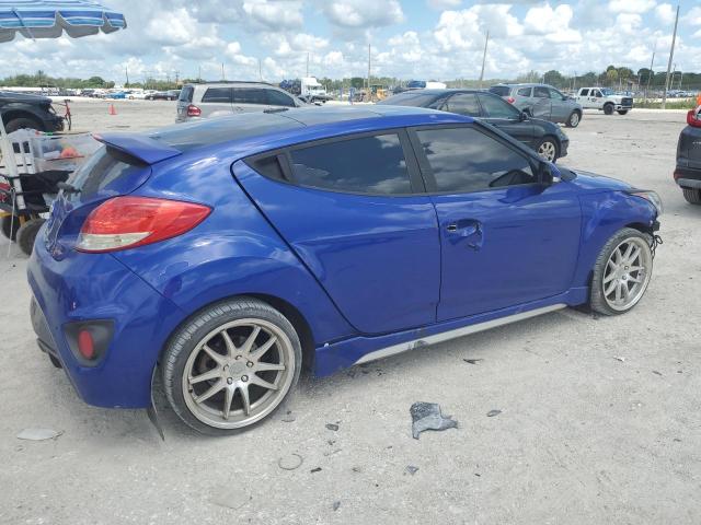 KMHTC6AE7DU097032 - 2013 HYUNDAI VELOSTER TURBO BLUE photo 3