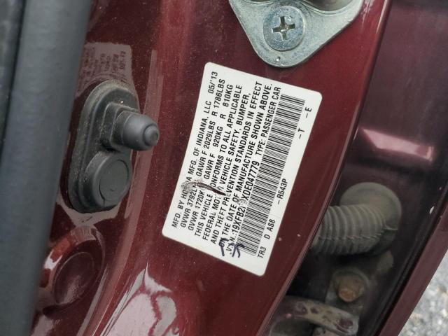 19XFB2F9XDE047779 - 2013 HONDA CIVIC EXL 红色 照片 12
