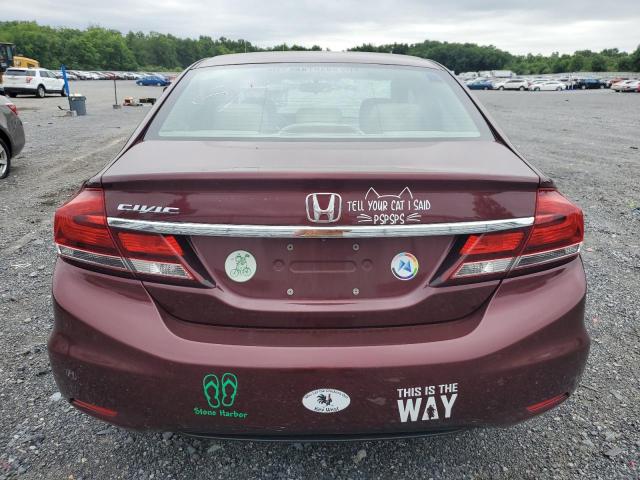 19XFB2F9XDE047779 - 2013 HONDA CIVIC EXL 红色 照片 6