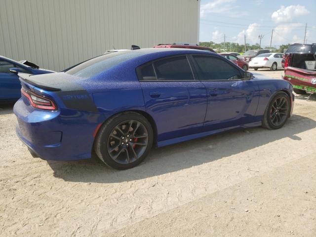 2C3CDXGJ3KH603374 - 2019 DODGE CHARGER SCAT PACK BLUE photo 3