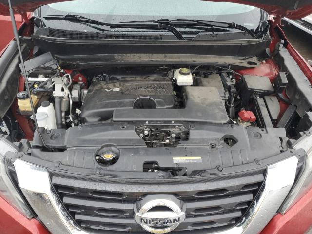 5N1DR2MN6HC615585 - 2017 NISSAN PATHFINDER S RED photo 12