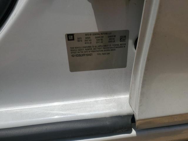 1G11C5SLXFF164421 - 2015 CHEVROLET MALIBU 1LT 白色 照片 12