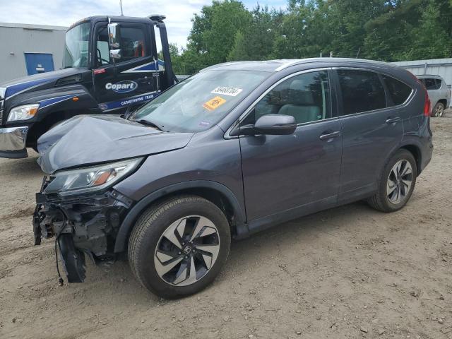 5J6RM4H94GL033723 - 2016 HONDA CR-V TOURING GRAY photo 1