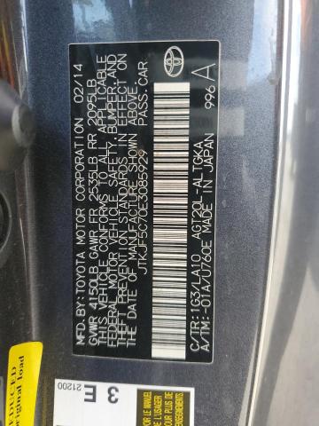 JTKJF5C70E3085929 - 2014 TOYOTA SCION TC 灰色 照片 12