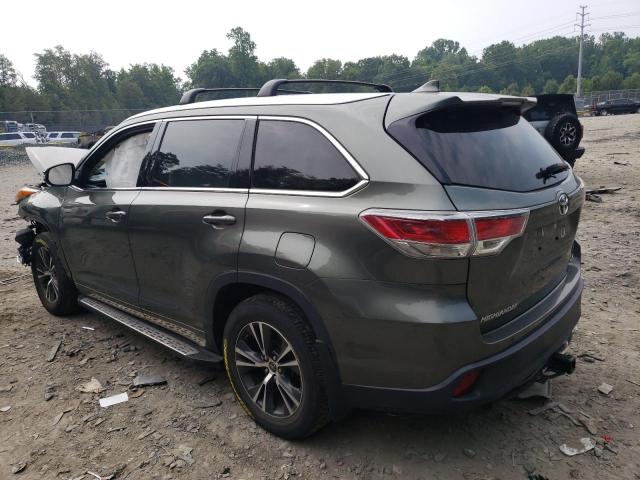 5TDJKRFH6GS233873 - 2016 TOYOTA HIGHLANDER XLE Yaşıl foto 2