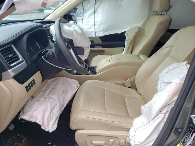 5TDJKRFH6GS233873 - 2016 TOYOTA HIGHLANDER XLE Yaşıl foto 7