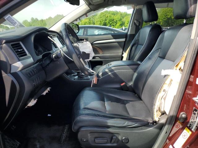 5TDJKRFH9GS343073 - 2016 TOYOTA HIGHLANDER XLE MAROON photo 7