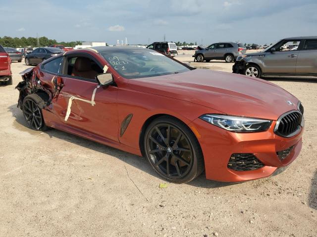 WBABC4C01MCF34177 - 2021 BMW M850XI ORANGE photo 4