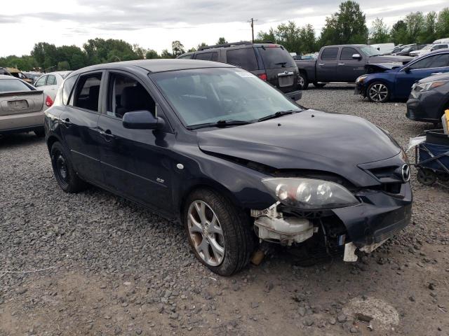 JM1BK343471769940 - 2007 MAZDA 3 HATCHBACK BLACK photo 4