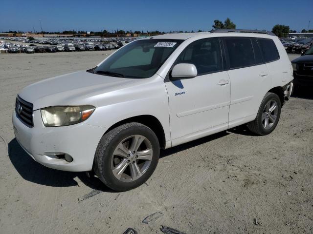 JTEES43A592130493 - 2009 TOYOTA HIGHLANDER SPORT WHITE photo 1